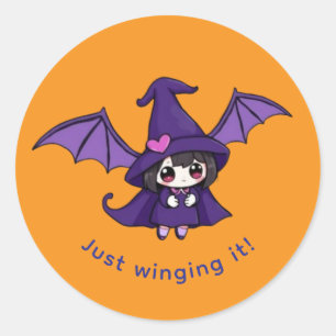 Gewoon het wentelen ronde sticker