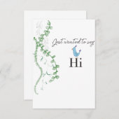 Gewoon Hi Bedankkaart (Voorkant / Achterkant)