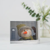 gewoon " hi " zeggen briefkaart (Staand voorkant)