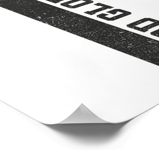 Gewoon hier om God Glorie te geven Schattige Grapp Poster (Hoek)