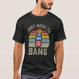 Gewoon hier om grappige 4 juli van 4 juli te buige t-shirt