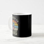 Gewoon hier om grappige 4 juli vierde juli te bang koffiemok (Voorkant links)