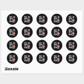 Gewoon hier om grappige onafhankelijkheidsdag uits ronde sticker (Vel)