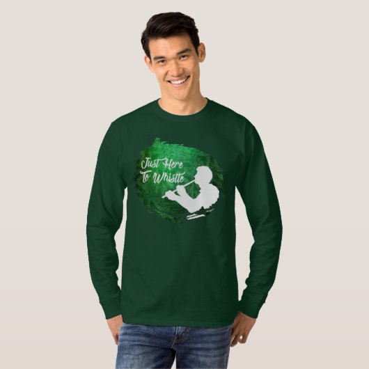 Gewoon hier om Mannen lange hoes Shirt te fluiten (Voorkant volledig)