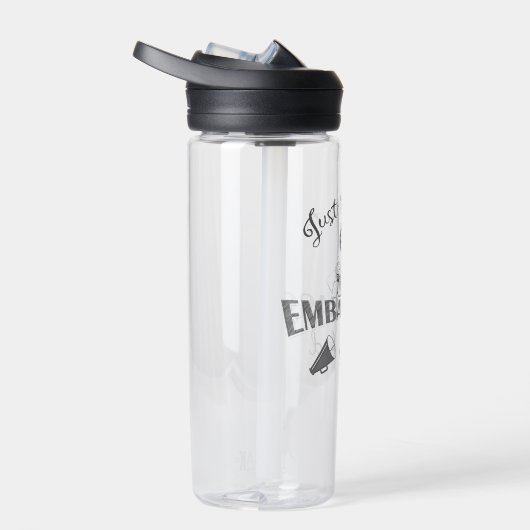 Gewoon hier om mijn Kind in verlegenheid te brenge Waterfles (Rechts)