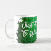 Gewoon hier om Mok te klokken - groen (Links)