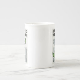 Gewoon hier om ravage aan te richten porselein kop