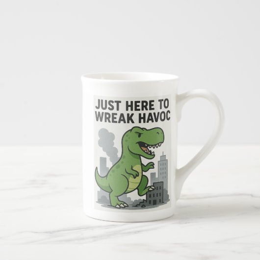 Gewoon hier om ravage aan te richten porselein kop (Rechts)