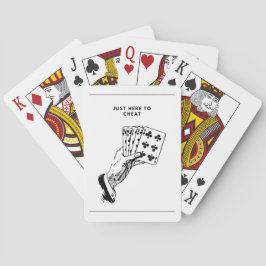 Gewoon hier om te bedriegen pokerkaarten