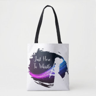 'Gewoon hier om te fluiten' schouderdere Canvas ta Tote Bag