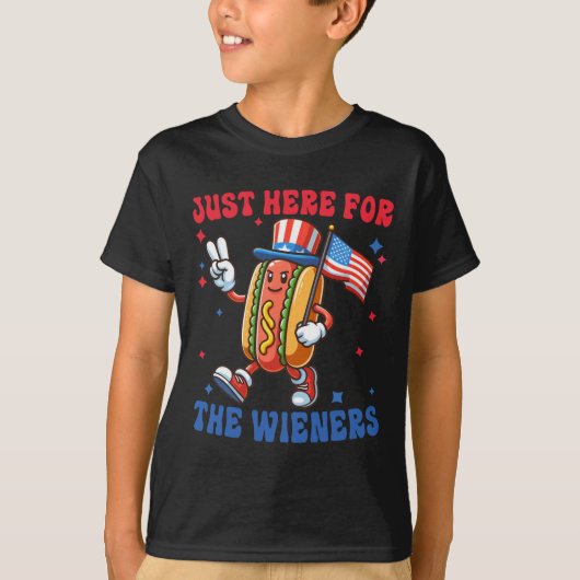 Gewoon hier voor 4 juli t-shirt (Voorkant)