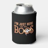Gewoon hier voor de Boos Funny Halloween Pun Beer Blikjeskoeler (Blikje Voorkant)