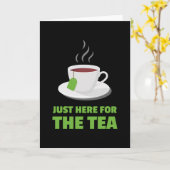 Gewoon hier voor de thea-theelepelaar kaart (Gele Bloem)