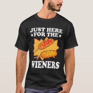 Gewoon hier voor de Wieners Corndog State Fair Fri T-shirt