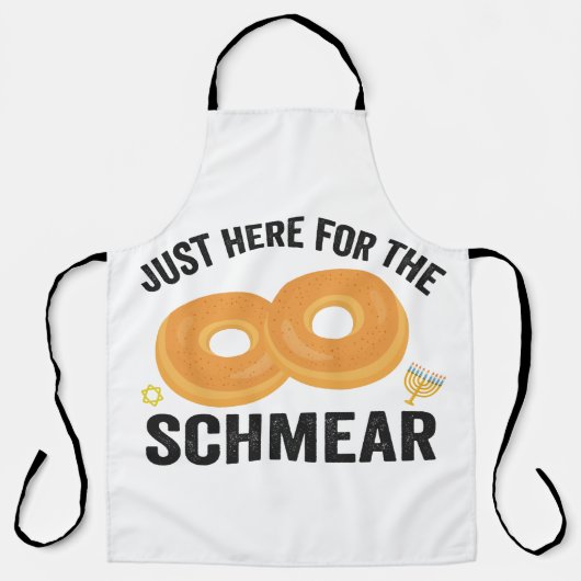 Gewoon hier voor het Schmear Grappige Chanoeka bro Schort (Voorkant)