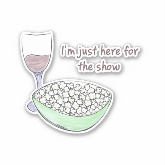 Gewoon hier voor het Show - Sticker (Voorkant)