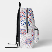 Gewoon hier voor het vuurwerk grappig voor een paa bedrukte rugzak (Links)