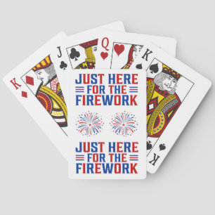Gewoon hier voor het vuurwerk grappig voor een paa pokerkaarten