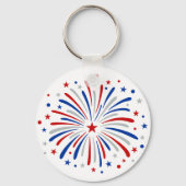 Gewoon hier voor het vuurwerk grappig voor een paa sleutelhanger (Voorkant)