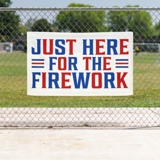 Gewoon hier voor het vuurwerk grappig voor een paa spandoek (Insitu)