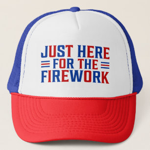 Gewoon hier voor het vuurwerk grappig voor een paa trucker pet