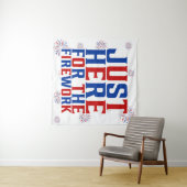 Gewoon hier voor het vuurwerk grappig voor een paa wandkleed (In Situ (horizontaal))