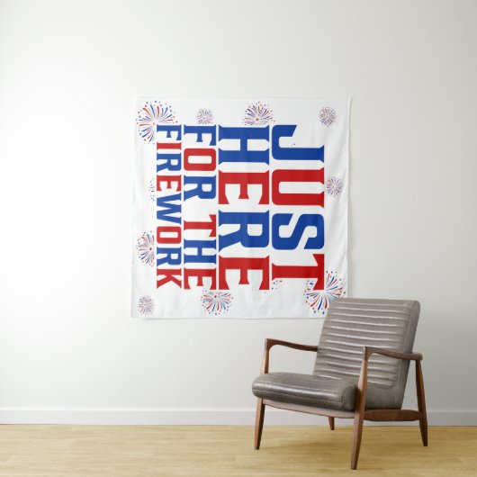 Gewoon hier voor het vuurwerk grappig voor een paa wandkleed (In Situ (horizontaal))