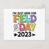 Gewoon hier voor Velddag 2023 Vredesbord Leraar St Briefkaart (Voorkant)