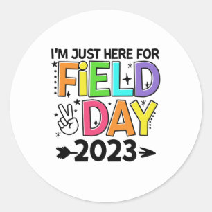 Gewoon hier voor Velddag 2023 Vredesbord Leraar St Ronde Sticker