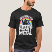 Gewoon hier voor zeer metalen satan Gothic die zwa T-shirt (Voorkant)