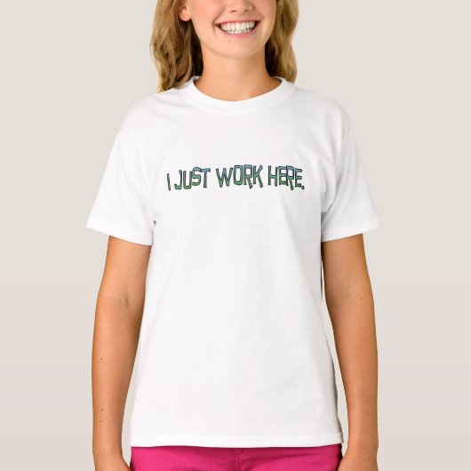Gewoon hier werken T-shirt (Voorkant)
