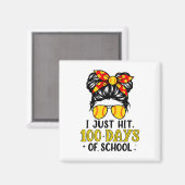 Gewoon Hit Happy 100 Dagen van School Softbal Mess Magneet (Voorkant / Achterkant)