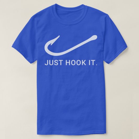 Gewoon hook het Vist T-shirt (Design voorkant)