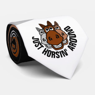 Gewoon Horsin, rond, paard Stropdas