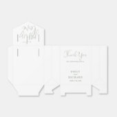 Gewoon houden van elegante moderne wijze groene br bedankdoosjes (Uitgevouwen)