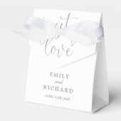 Gewoon houden van elegante moderne wijze groene br bedankdoosjes (Voorkant Zijde)