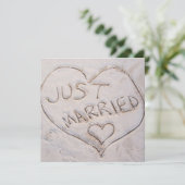 Gewoon huwelijksaankondiging aankondiging (Staand voorkant)