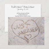 Gewoon huwelijksaankondiging aankondiging (Voorkant / Achterkant)