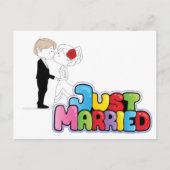 Gewoon huwelijksaankondiging briefkaart (Voorkant)