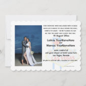 Gewoon huwelijksaankondiging Las Vegas Kaart (Achterkant)