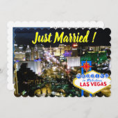 Gewoon huwelijksaankondiging Las Vegas Kaart (Voorkant / Achterkant)