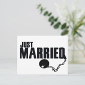 Gewoon huwelijksbal en ketting aankondigingskaart (Staand voorkant)