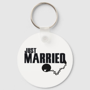 Gewoon huwelijksbal en ketting sleutelhanger
