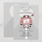 Gewoon huwelijksbericht over Brunch - Grijs Kaart (Voorkant / Achterkant)