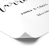 Gewoon huwelijksbord poster (Hoek)