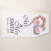 Gewoon huwelijkscadeau voor huwelijksfeesten badhanddoek (Badhanddoek)