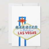 Gewoon huwelijksfoto Las Vegas Aankondiging (Achterkant)