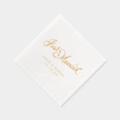 Gewoon huwelijkshuwelijk folie servetten (Rechts)