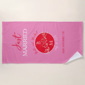 Gewoon huwelijkshuwelijk strandlaken (Voorkant)