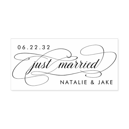 Gewoon huwelijkshuwelijk  zelfinktende stempel (Design)